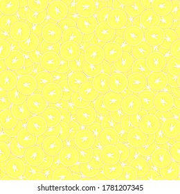 Chinese yuan gold coins seamless pattern. Impressive scattered yellow CNY coins. Success concept. China money pattern. Coin vector illustration.