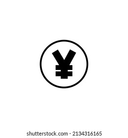 Chinese yuan icon. Chinese yuan sign. Money symbol. Money icon concept. Flat icon. Vector illustration.
