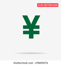 Chinese yuan icon. Vector concept illustration for design.