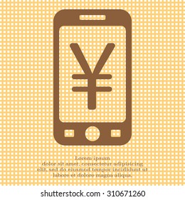Chinese yuan icon. Vector illustration.