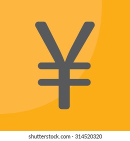 Chinese yuan icon. Vector illustration.