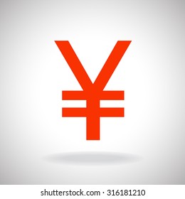 Chinese yuan icon. Vector illustration. Eps 10