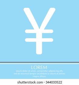 Chinese yuan icon. Vector illustration.