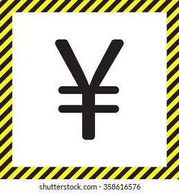 Chinese yuan icon. Vector illustration.