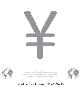 Chinese yuan icon. Vector illustration.