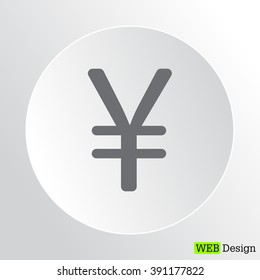 Chinese yuan icon. Vector illustration.