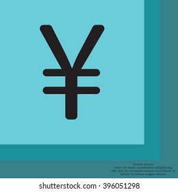 Chinese yuan icon. Vector illustration.