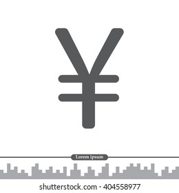 Chinese yuan icon. Vector illustration.