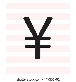 Chinese yuan icon. Vector illustration.