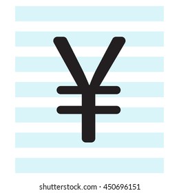Chinese yuan icon. Vector illustration.