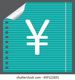 Chinese yuan icon. Vector illustration.
