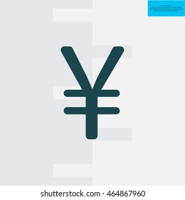Chinese yuan icon. Vector illustration.