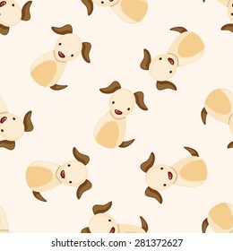 Chinese Zodiac dog , cartoon seamless pattern background