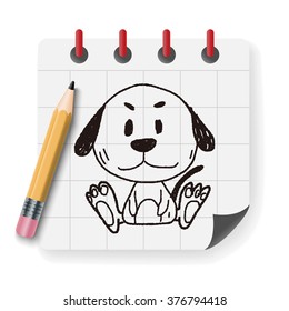 Chinese Zodiac dog doodle drawing