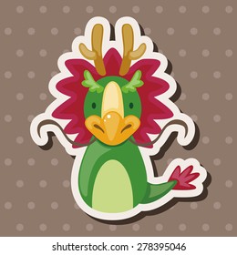 Chinese Zodiac dragon theme elements