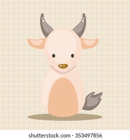 Chinese Zodiac goat theme elements