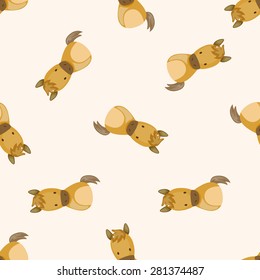 Chinese Zodiac horse , cartoon seamless pattern background