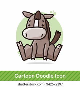 Chinese Zodiac horse doodle