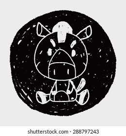 Chinese Zodiac horse doodle drawing