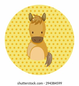 Chinese Zodiac horse theme elements