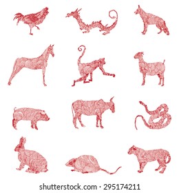 Chinese zodiac illustration