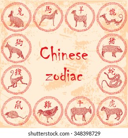 Chinese zodiac illustration