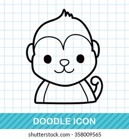 Chinese Zodiac monkey doodle