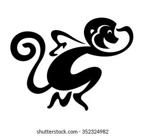 Chinese Zodiac - Monkey. Chinese New Year.