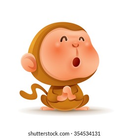 Chinese Zodiac - Monkey. Chinese New Year. Gong xi Gong xi.