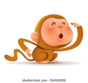 Chinese Zodiac - Monkey. Chinese New Year.