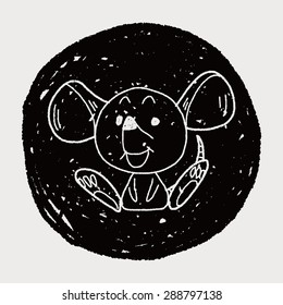 Chinese Zodiac mouse doodle drawing