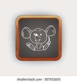 Chinese Zodiac mouse doodle drawing