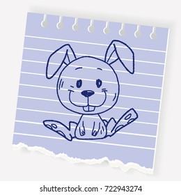 Chinese Zodiac rabbit doodle drawing