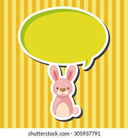 Chinese Zodiac rabbit theme elements