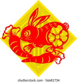 Chinese zodiac of rabbit year - 2011