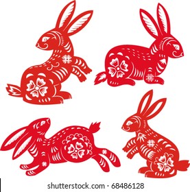 Chinese Zodiac Of Rabbit Year.