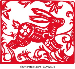 Chinese Zodiac of Rabbit Year.