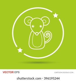 Chinese Zodiac rat doodle