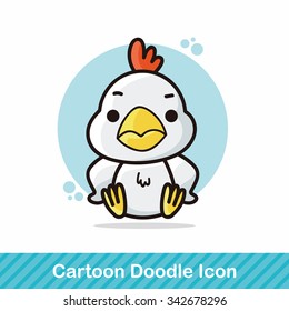 Chinese Zodiac rooster doodle