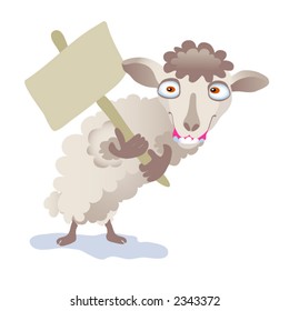 chinese zodiac - sheep (vector)