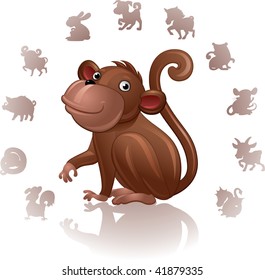 Chinese Zodiac Sign Monkey