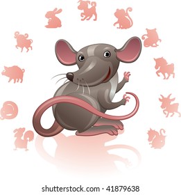 Chinese Zodiac Sign Mouse (Rat)