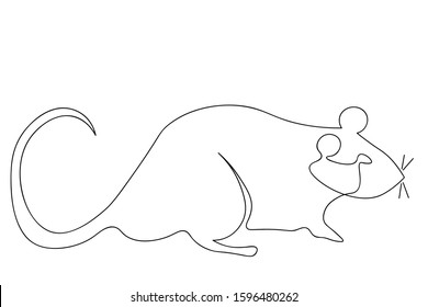 Chinese Zodiac Sign Year of Rat, paper cut rat,Happy Chinese New Year 2020 year of the rat (Chinese translation: Zodiac rat,Happy Chinese New Year)
