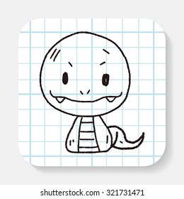 Chinese Zodiac snake doodle drawing