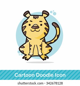 Chinese Zodiac tiger doodle