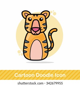 Chinese Zodiac tiger doodle