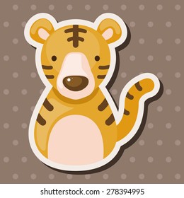 Chinese Zodiac tiger theme elements