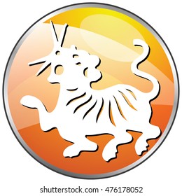 Chinese zodiac vector sign and symbol Tiger