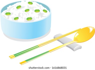 chinesefood isolated on white background. illustration vector