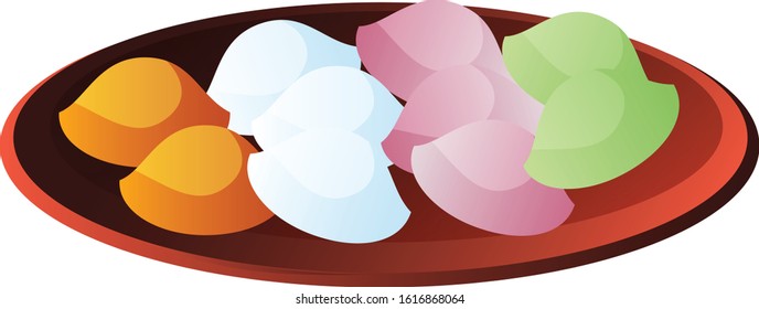 chinesefood isolated on white background. illustration vector